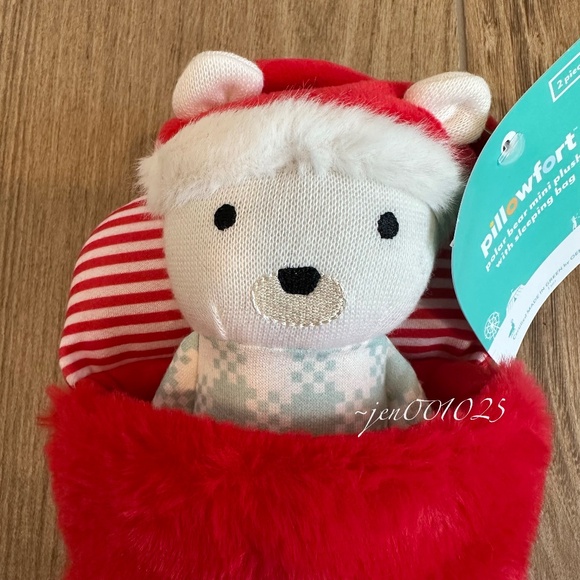 Pillowfort Polar Bear Mini Plush with Sleeping Bag - Picture 10 of 11